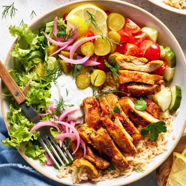 Chicken Shawarma Protein Bowls