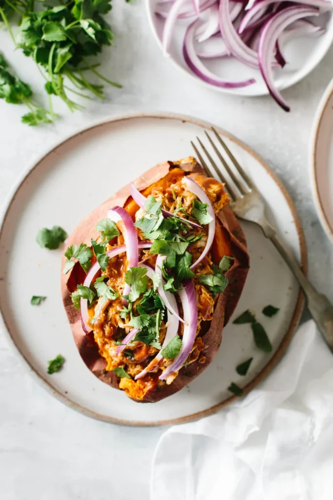 BBQ Chicken Sweet Potato Plates