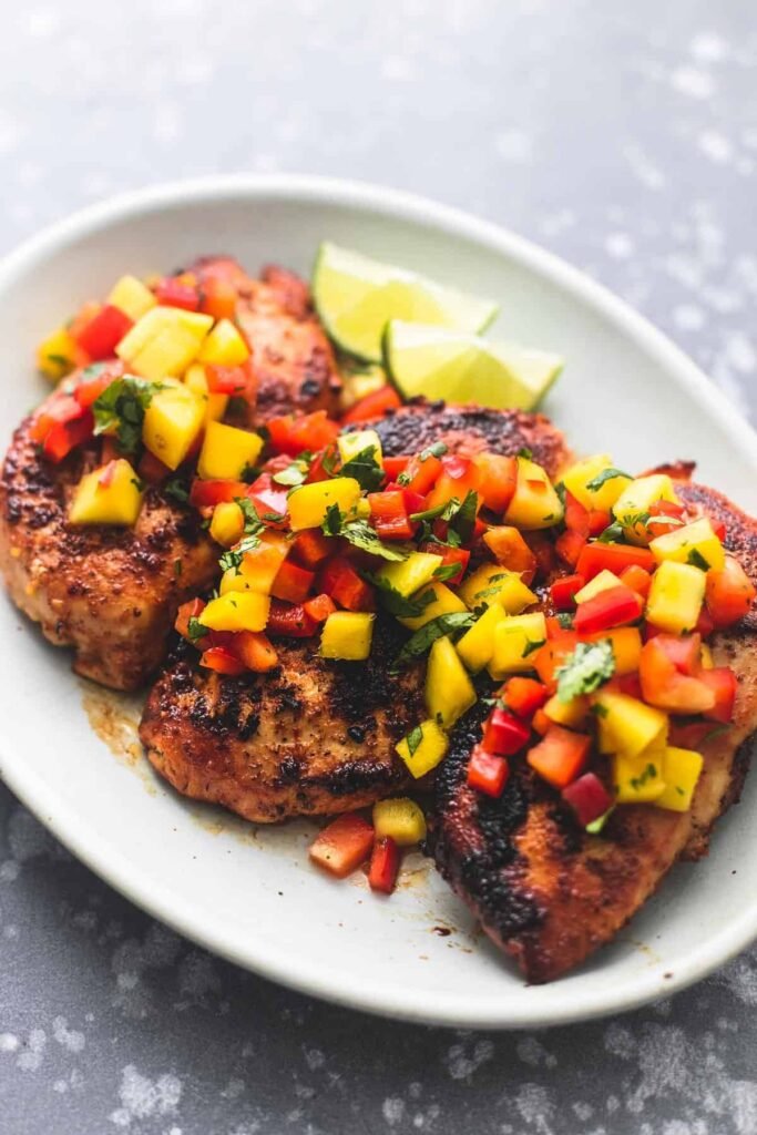Mango Salsa Grilled Chicken